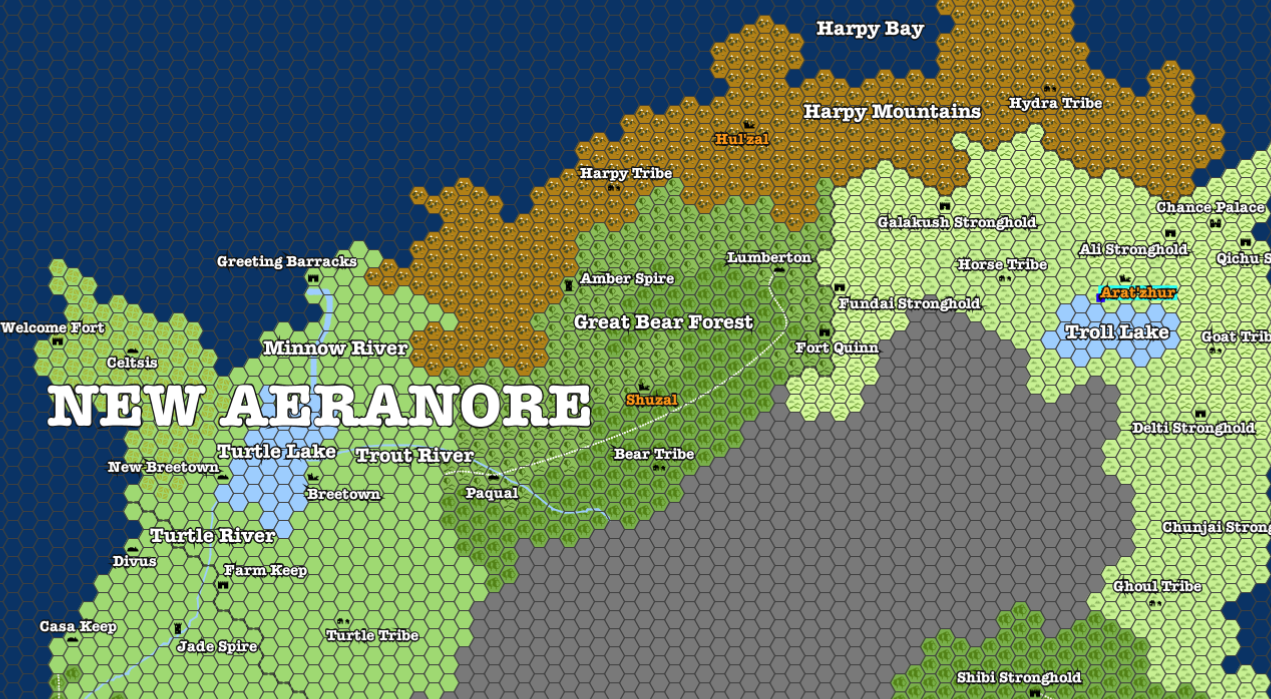 Shuzal and surrounding area