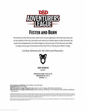 DDAL_07-06_Fester_and_Burn_v1.1 DDAL_07-06_Fester_and_Burn_v1.1