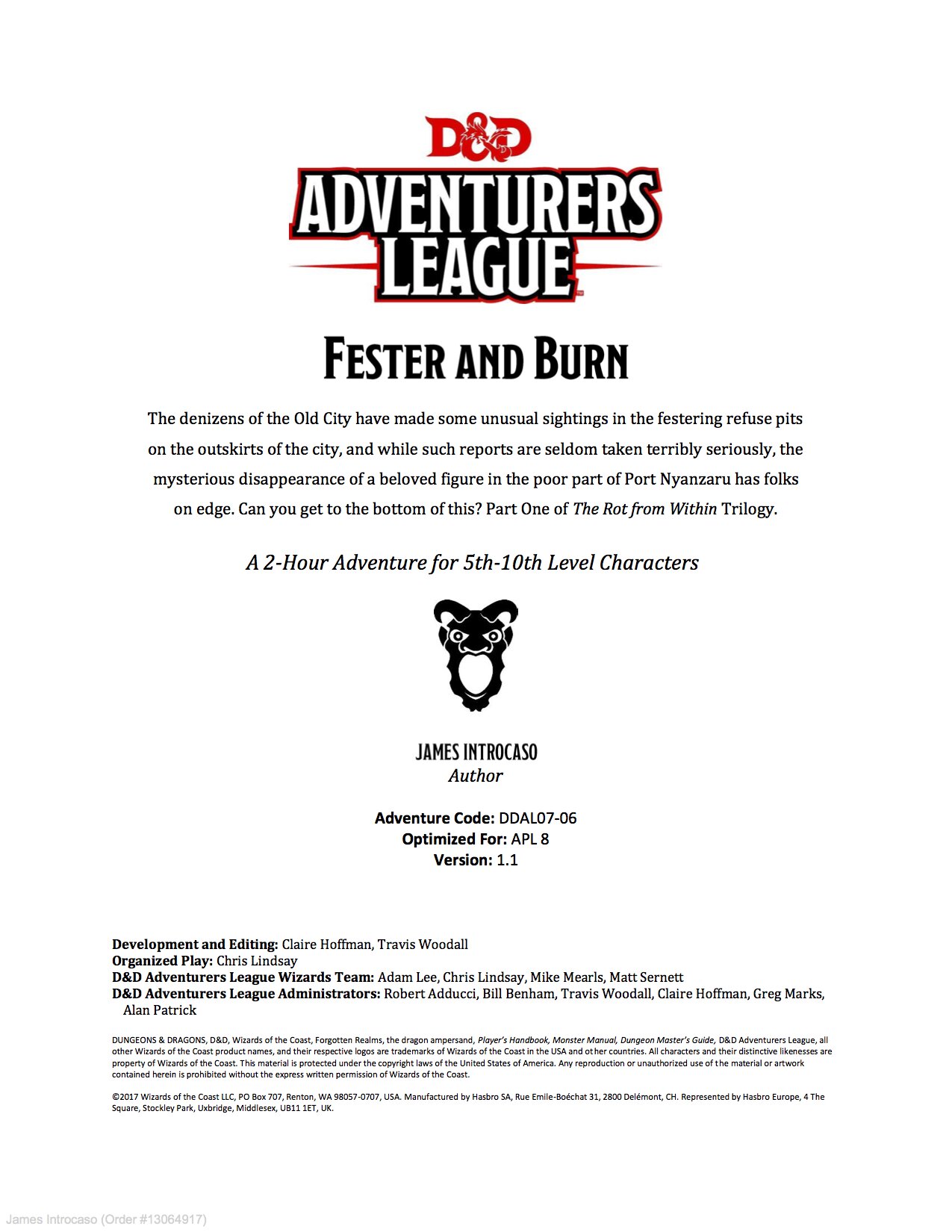 DDAL_07-06_Fester_and_Burn_v1.1 DDAL_07-06_Fester_and_Burn_v1.1